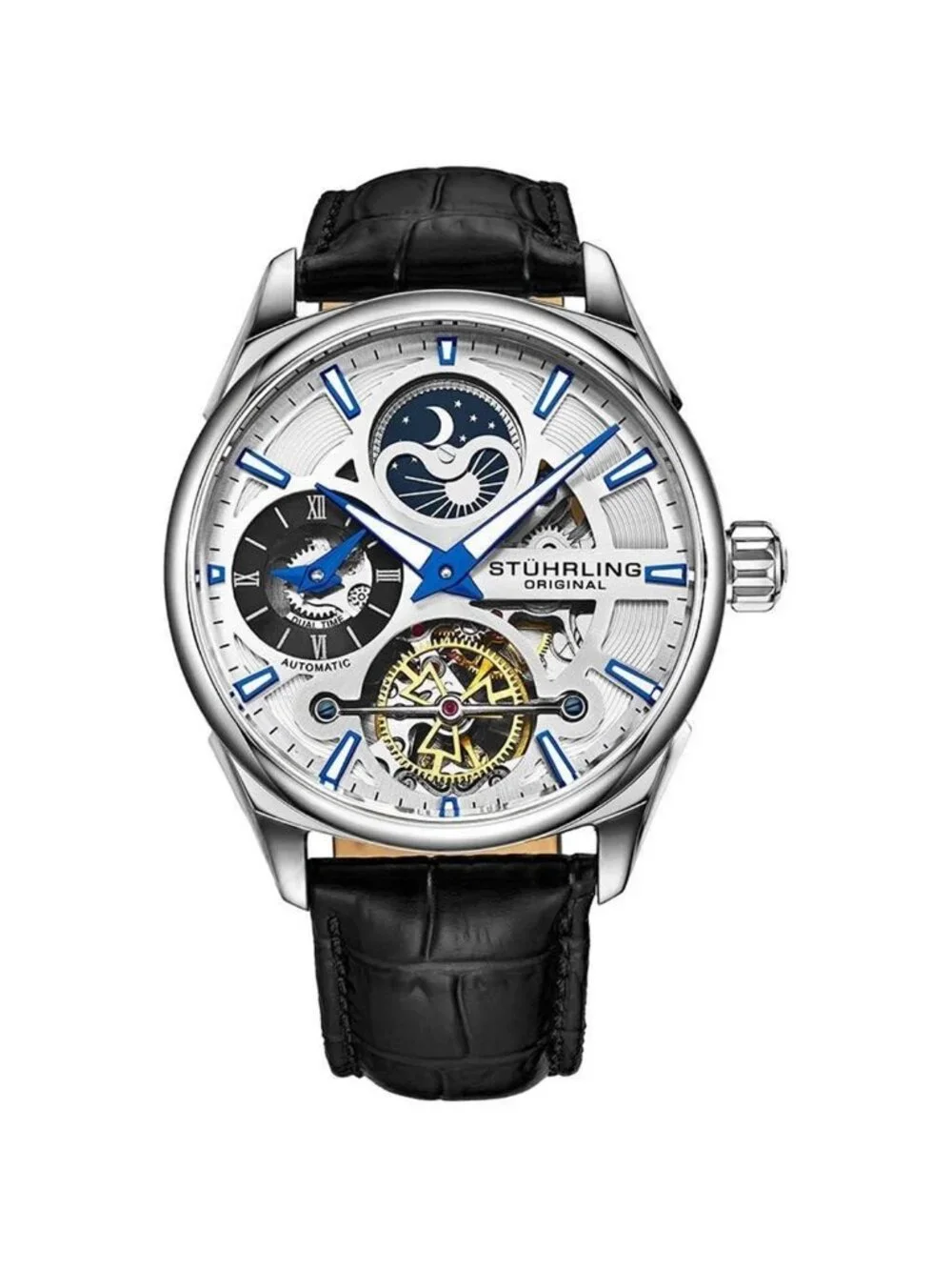 NWT Stuhrling Original Legacy Automatic Silver Dial Men's Watch